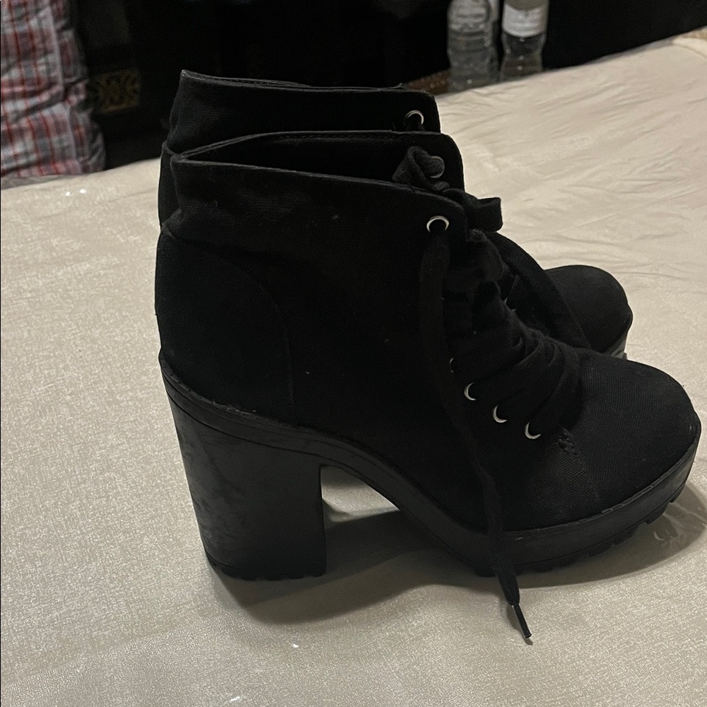 H&M Black Heeled Ankle Boots